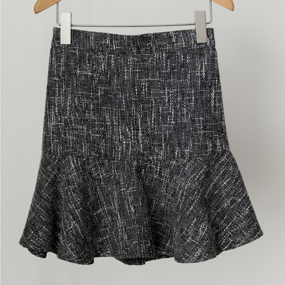 mini skirt grey color image-S1L24