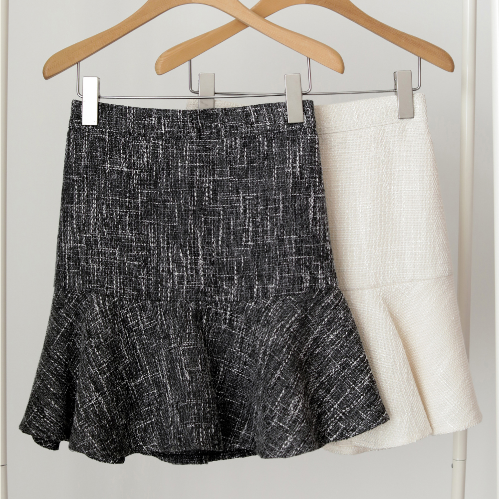 mini skirt grey color image-S1L23
