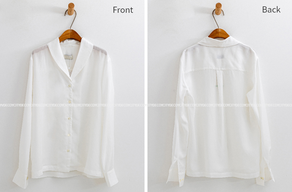 blouse white color image-S1L37