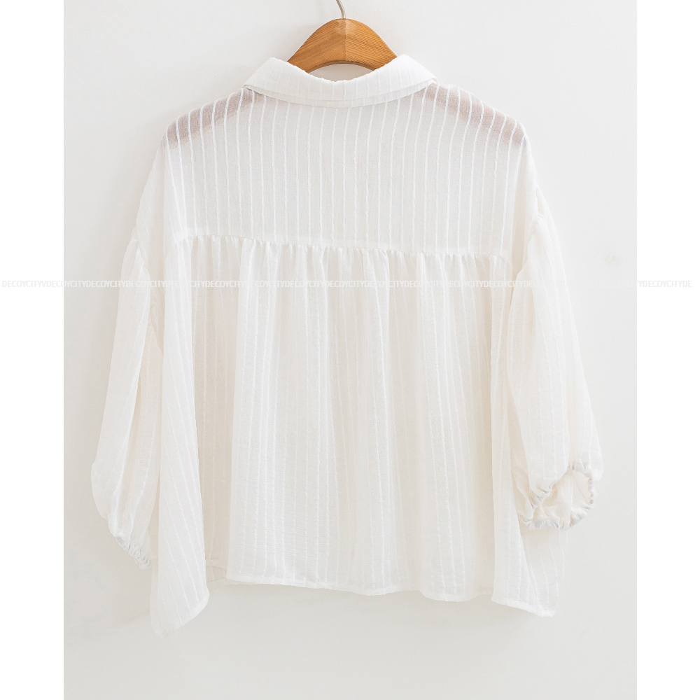 blouse white color image-S1L46
