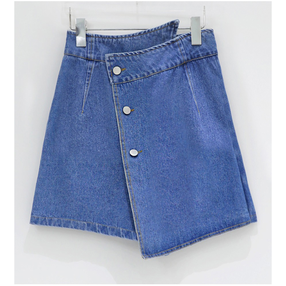 mini skirt blue color image-S1L15