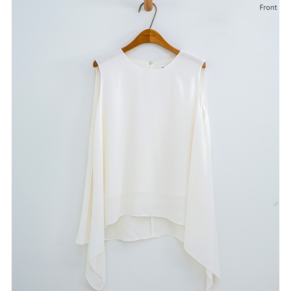 blouse white color image-S1L23