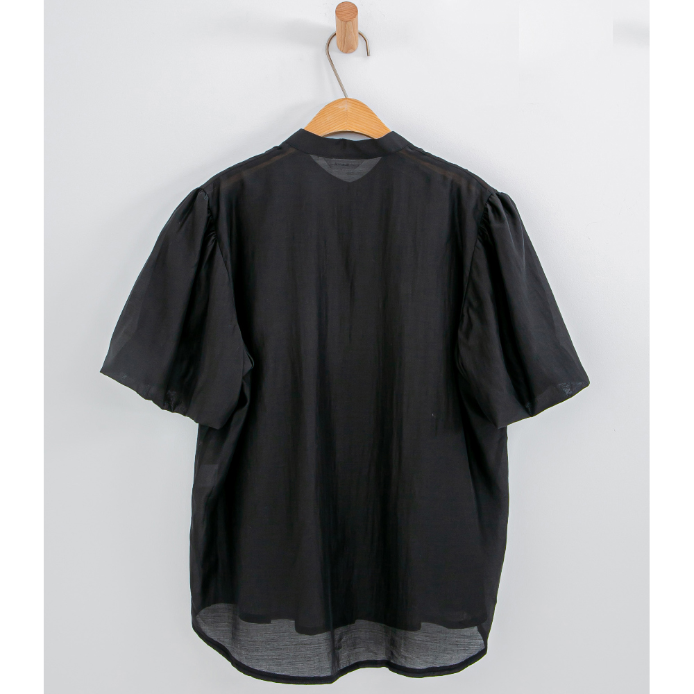 blouse charcoal color image-S1L50