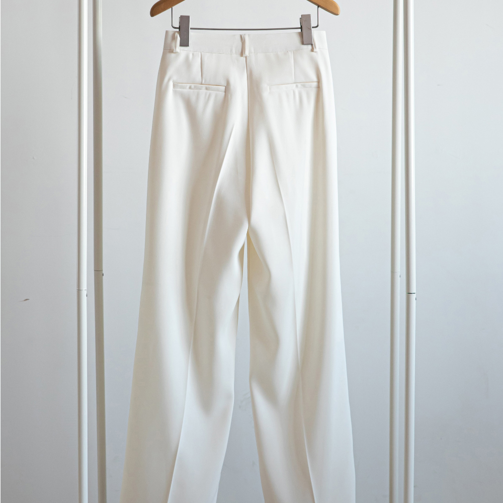 Pants cream color image-S1L43