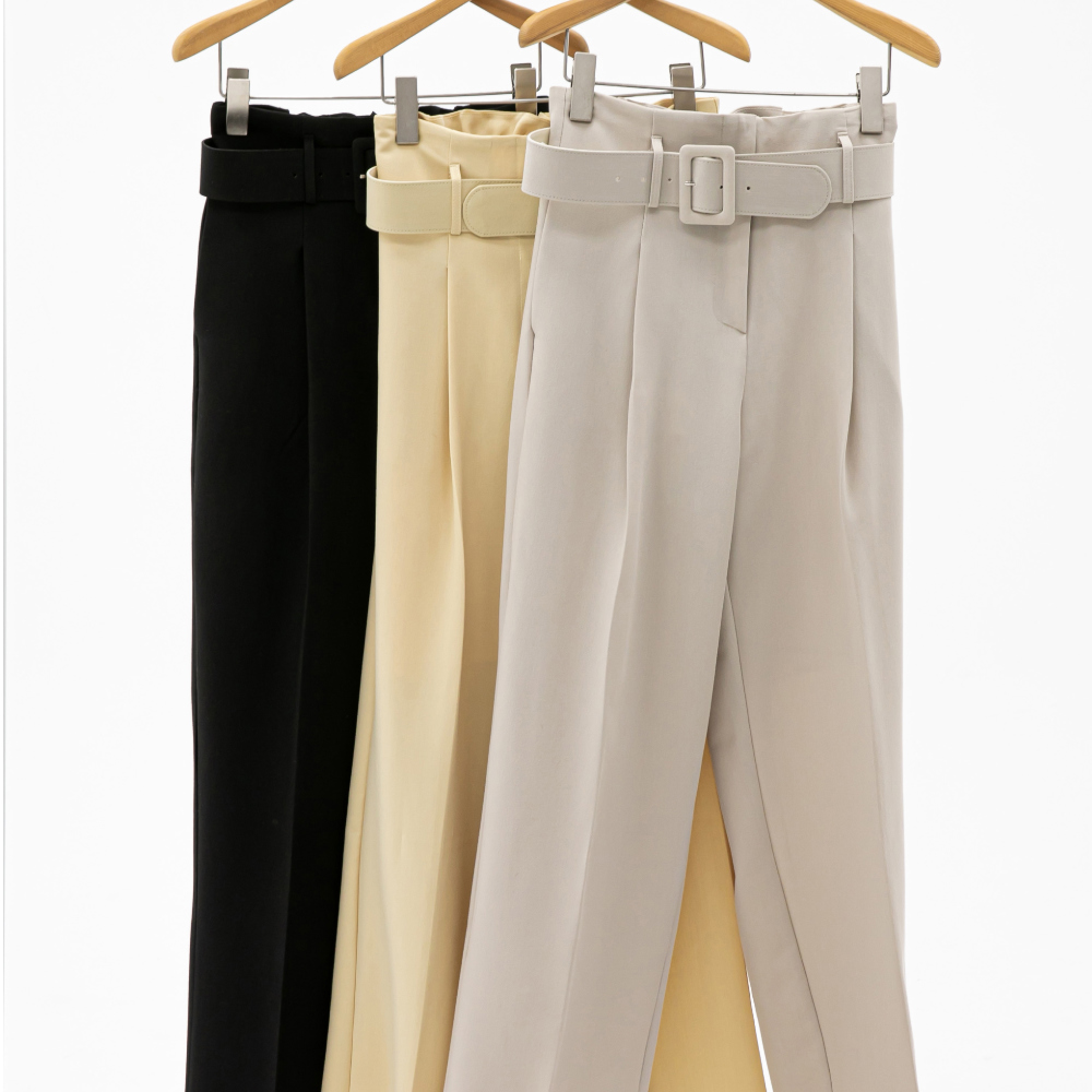 Pants cream color image-S1L46