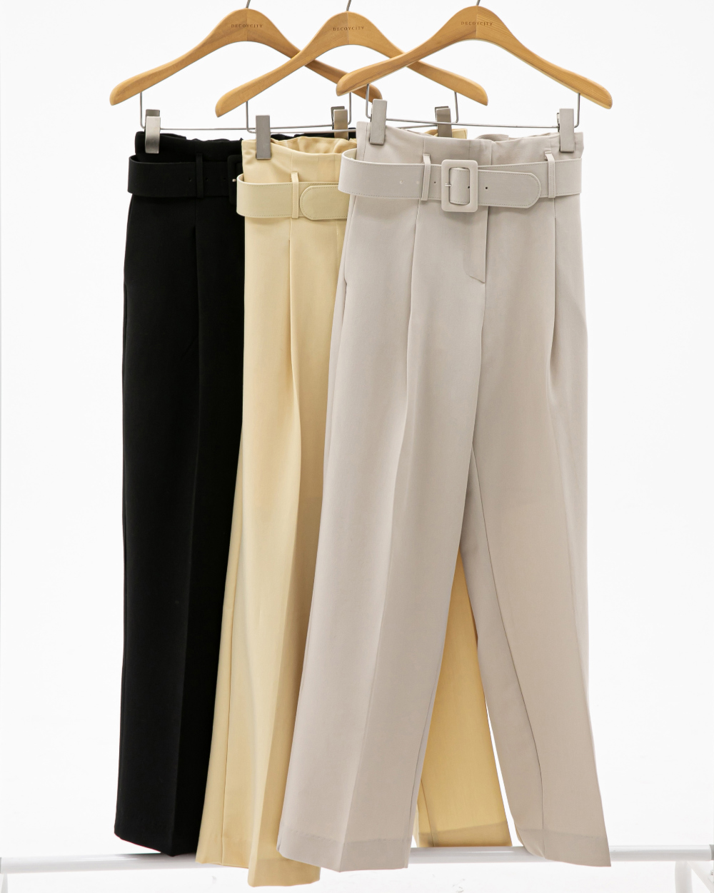 Pants cream color image-S1L47