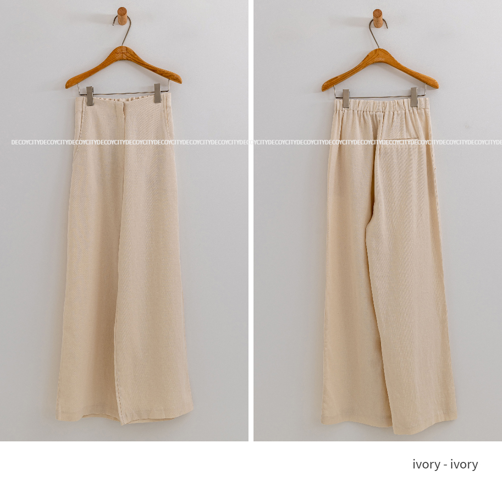 suspenders skirt/pants cream color image-S2L6