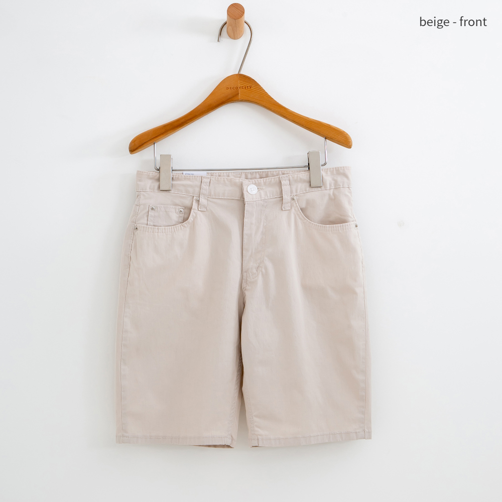 shorts cream color image-S1L25